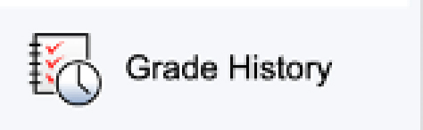 Grade History option on PowerSchool Parent Portal Menu
